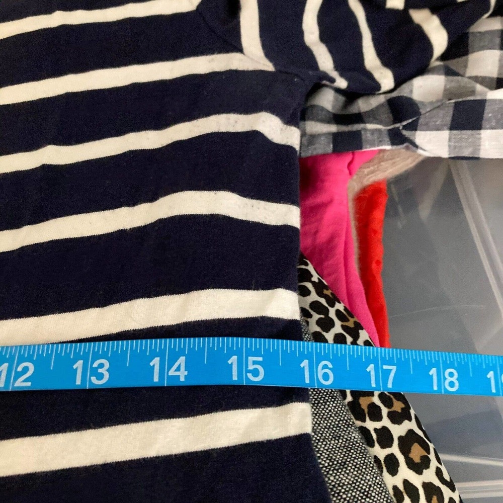 Boden Dress Womens Sz S Blue White Striped Cotton Shift Jersey Knit Stretch - Picture 8 of 9